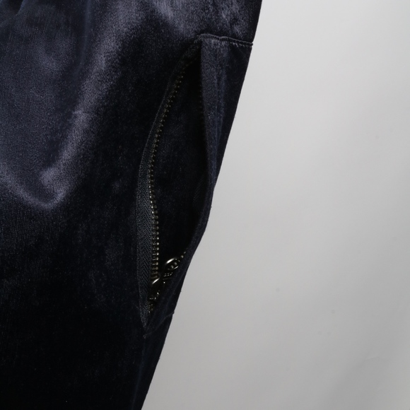 Mens Top Man Blue Velvety Bomber Jacket Size M - Picture 7 of 7